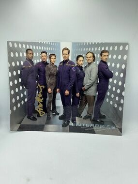 Star Trek Autographed Anthony MontgomeryTravis Mayweather Enterprise 8x10 Photo